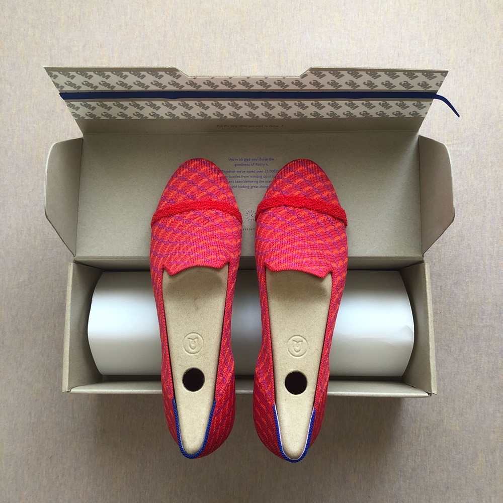Rothys pomegranate grid loafer flats